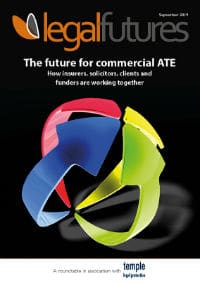 Legal Futures Roundtable report in association with Temple Legal Protection: The future for commercial ATE - frontpage